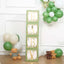 4 Pack Green Foliage Leaves Boho Design DIY Prop Balloon Boxes, Gender Neutral Baby Shower Party Decorations