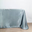 Satin Rectangular 90"x156" Tablecloth Dusty Blue - Seamless Table Cover
