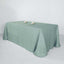 Faux Linen 90"x132" Rectangular Tablecloth Dusty Blue - Slubby Texture Wrinkle-Resistant Seamless Table Cover