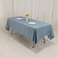 Premium Polyester 60"x102" Rectangle Tablecloth Dusty Blue - Durable 220GSM Wrinkle-Resistant Table Cover
