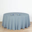 Polyester 120" Round Tablecloth Dusty Blue - Seamless Wrinkle-Resistant Table Cover