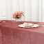Premium Velvet 90"x156" Rectangle Tablecloth Dusty Rose - Reusable Soft & Seamless Table Cover