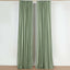 2 Pack Dusty Sage Green Scuba Polyester Event Curtain Drapes, Durable Flame Resistant Backdrop Event Panels Wrinkle Free with Rod Pockets - 10ftx10ft