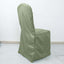 Polyester Slip On Banquet Chair Covers Dusty Sage Green - Stain-Resistant Reusable Durable Fabric