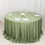 Scuba Round 132" Tablecloth Dusty Sage Green - Wrinkle Free & Stain Resistant Seamless Table Cover