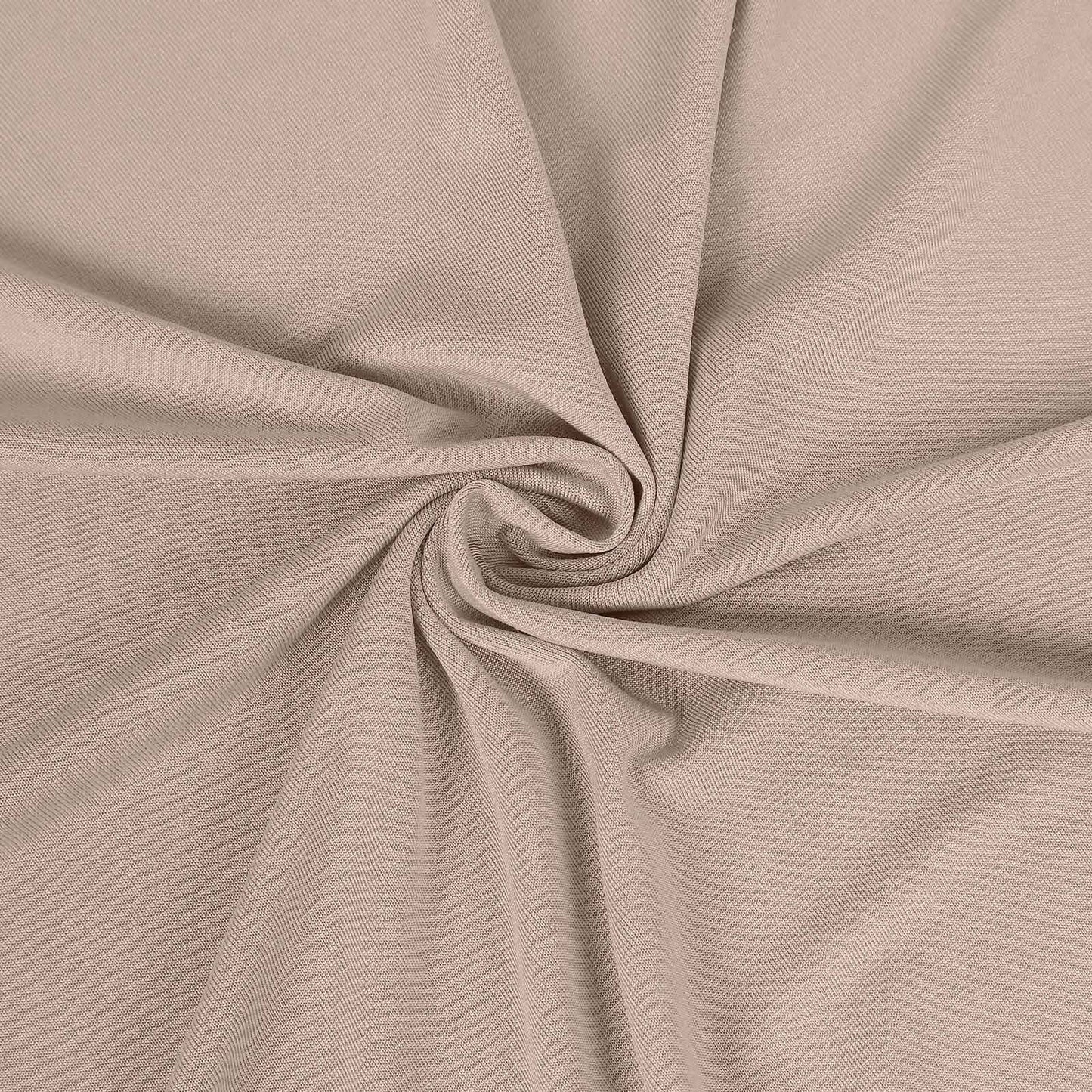 Nude 4-Way Stretch Spandex Event Curtain Drapes, Wrinkle Free Backdrop Event Panel with Rod Pockets - 5ftx10ft
