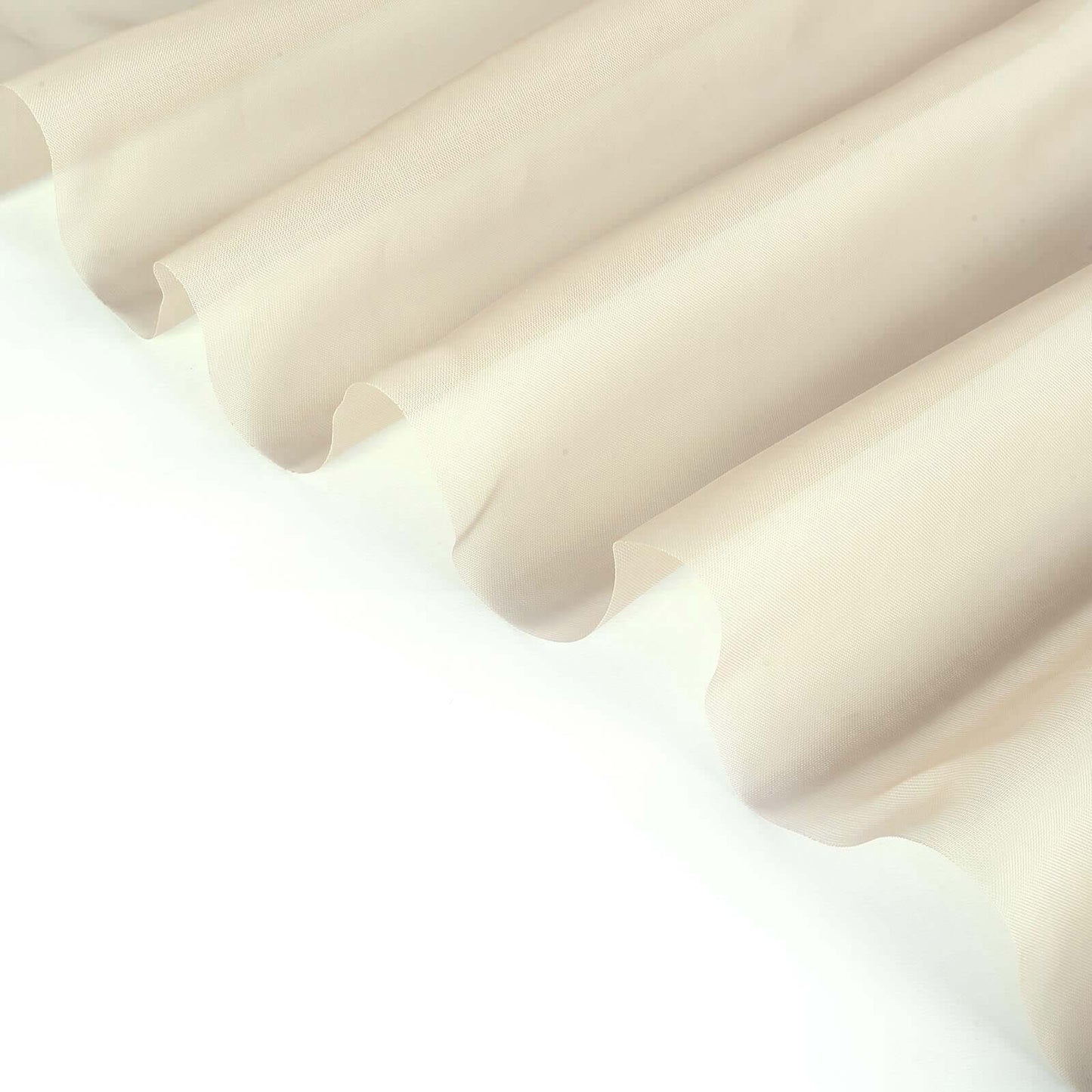 2 Pack Natural Sheer Chiffon Event Curtain Drapes, Durable Flame Resistant Organza Backdrop Event Panels With Rod Pockets - 10ftx10ft