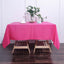 Polyester Square 70"x70" Tablecloth Fuchsia - Wrinkle-Resistant & Durable Table Cover