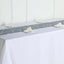 Polyester 9ft Table Runner Dusty Blue with Gold Foil Modern Geometric Accent