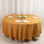 Premium Polyester 108" Round Tablecloth Gold - Wrinkle-Resistant 220GSM Table Cover for Weddings & Events