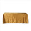 Premium Velvet 90"x156" Rectangle Tablecloth Gold - Reusable Soft & Stylish Seamless Table Cover for Sophisticated Weddings & Events