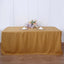 Fitted Polyester 72"x30" Rectangle Tablecloth Gold - Sleek and Durable for Events