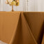 Premium Polyester 90"x132" Rectangle Tablecloth Gold - Seamless 220GSM Stain-Resistant Design for Luxurious Events