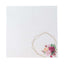 20-Pack Paper Napkins White with Gold Hexagon Frame & Floral Print 6.5"
