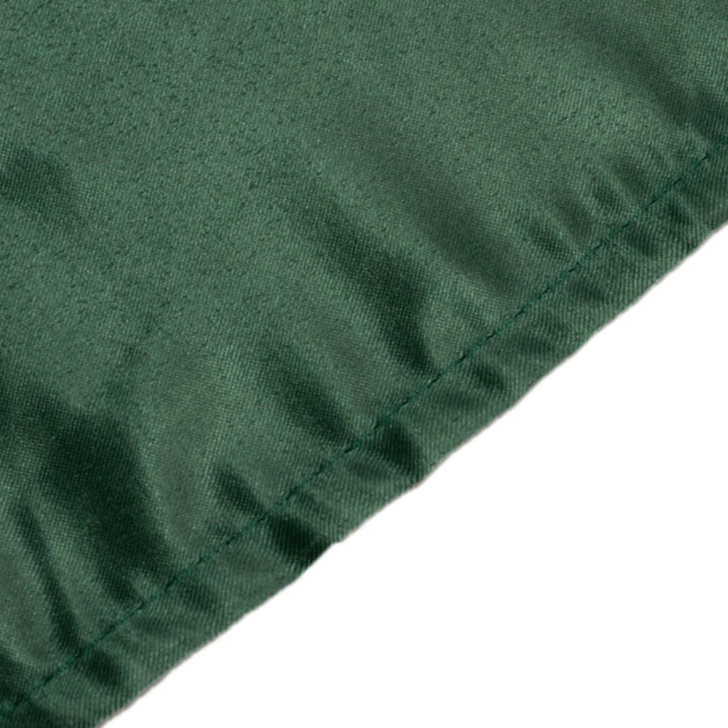 Lamour Satin 60"x102" Rectangle Tablecloth Hunter Emerald Green - Durable & Silky Soft Feel Table