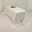 Lamour Satin 90"x156" Rectangle Tablecloth Ivory - Luxurious, Soft Seamless Table Cover