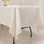 Lamour Satin 60"x102" Rectangle Tablecloth Ivory - Durable & Silky Soft Feel Table Cover