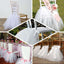 Lace and Tulle Chair Cover Skirt for Wedding Chairs Ivory - Stylish Tutu Slipcover for Sophisticated Event Decor