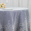 Lace 120" Round Tablecloth Ivory - Seamless Premium Design for Upscale Celebrations