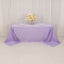 Lamour Satin 90"x132" Rectangle Tablecloth Lavender Lilac - Soft & Silk-Like Seamless Table Cover