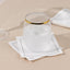 Disposable Cotton Cocktail Napkins â€“ 50 White 4.5" x 4.5" Napkins for High-End Bars, Receptions & Parties