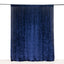 Navy Blue Crushed Velvet Backdrop Curtain â€“ 8ft x 8ft Event Drape with Rod Pocket, Privacy Panel for Photo Booths & Events