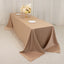 Lamour Satin 90"x156" Rectangle Tablecloth Nude - Luxurious, Soft Seamless Table Cover