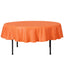 Polyester 90" Round Tablecloth Orange - Stain & Wrinkle-Resistant Table Cover