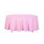 Polyester 108" Round Tablecloth Pink - Wrinkle-Resistant Table Cover