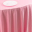 Scuba Round 132" Tablecloth Pink - Wrinkle Free & Stain Resistant Seamless Table Cover