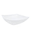 4-Pack Plastic Serving Bowls White Square - Lightweight Medium Disposable Dishes for Events 32oz