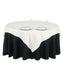 Polyester 70"x70" Table Overlay Square Tablecloth Ivory - Wrinkle-Resistant & Durable Table Cover