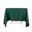 Premium Polyester Square Tablecloth 70"x70" Hunter Emerald Green 220GSM Wrinkle-Resistant Table Cover