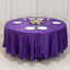 Lamour Satin 108" Round Tablecloth Purple - Durable & Silk-Like Table Cover
