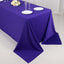 Scuba Rectangular 90"x132" Tablecloth Purple - Wrinkle Free, Stain Resistant & Seamless Table Cover