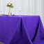 Premium Polyester 90"x132" Rectangle Tablecloth Purple - Seamless 220GSM Stain-Resistant Table Cover