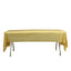 5-Pack Plastic Table Covers Gold Rectangle - Reliable PVC Disposable Covers for Gatherings 54"x108"