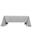 Premium Polyester 60"x126" Rectangle Tablecloth Silver - Stain-Resistant 220GSM Finish Table Cover