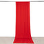Red 4-Way Stretch Spandex Event Curtain Drapes, Wrinkle Free Backdrop Event Panel with Rod Pockets - 5ftx14ft