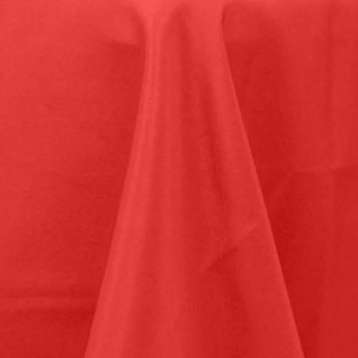 Premium Polyester 132" Round Tablecloth Red - Seamless 220GSM Wrinkle-Resistant Table Cover