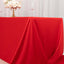 Scuba Rectangular 90"x156" Tablecloth Red - Wrinkle Free, Stain Resistant & Seamless Table Cover