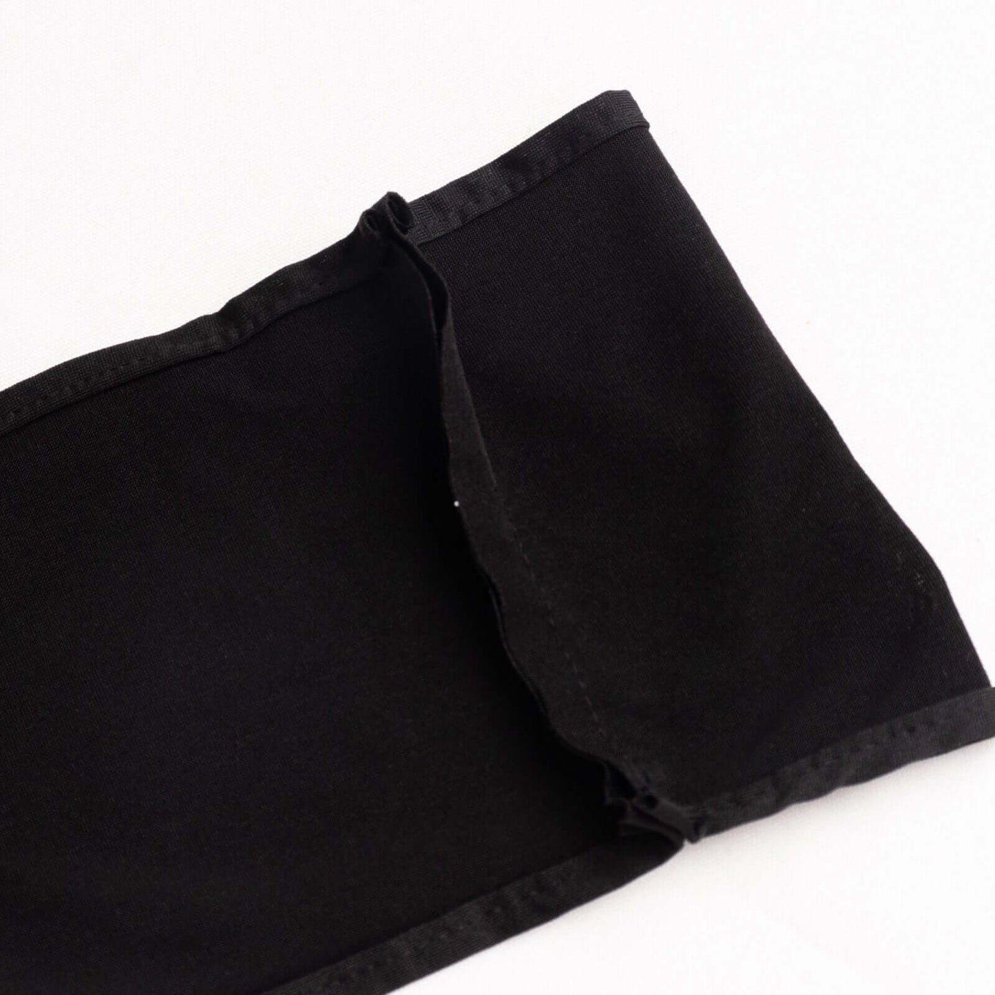 5 Pack Spandex Chair Sashes Black with Gold Rhinestone Buckles - Reusable Four-Way Stretch Sash Bands 5"x14"