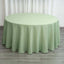 Polyester 132" Round Tablecloth Sage Green - Seamless Chic Table Cover