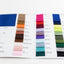Satin Fabric Sample Book - 34 Colors, High-Quality Swatches for Upholstery, Sewing and Craft Projects
