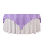 Premium Polyester 70"x70" Table Overlay Square Tablecloth Lavender Lilac 220GSM Wrinkle-Resistant Table Cover
