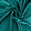Satin 14ft Table Skirt Peacock Teal - Pleated Double Drape Table Cover