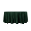 Lamour Satin 108" Round Tablecloth Hunter Emerald Green - Durable & Silk-Like Table Cover