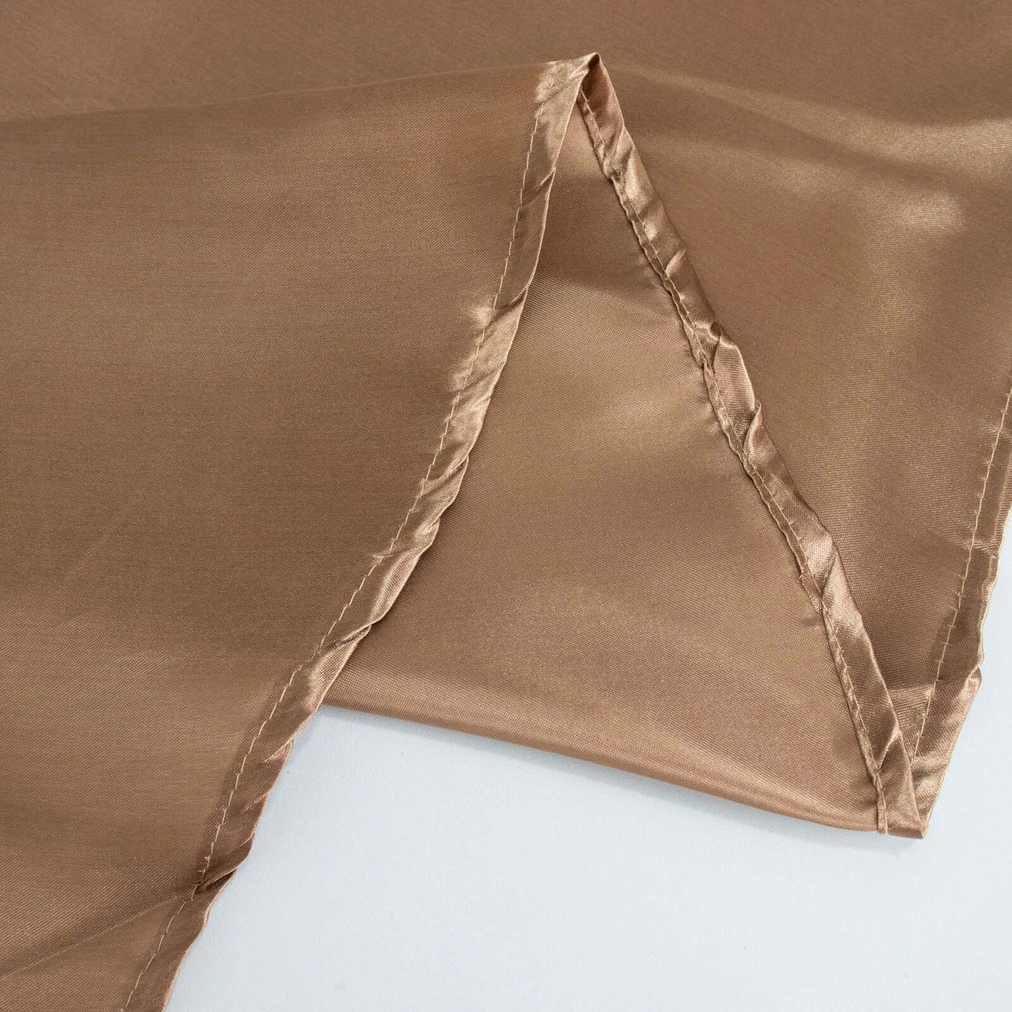 Satin Rectangular 60"x102" Tablecloth Taupe - Smooth and Lustrous Table Cover