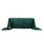 Sequin 90"x156" Rectangle Tablecloth Hunter Emerald Green - Seamless Big Payette Table Cover