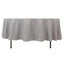 Premium Polyester 90" Round Tablecloth Silver - Stain and Wrinkle-Resistant Design with 220GSM Thickness Table Cover